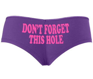 Don’t Forget This Hole - Purple Boyshort