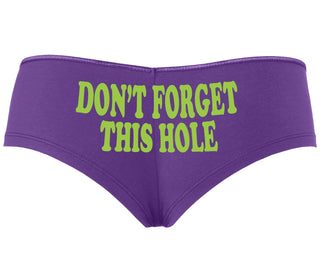 Don’t Forget This Hole - Purple Boyshort