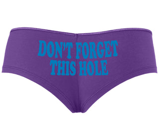 Don’t Forget This Hole - Purple Boyshort