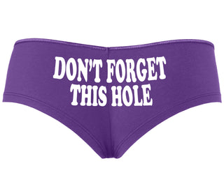 Don’t Forget This Hole - Purple Boyshort