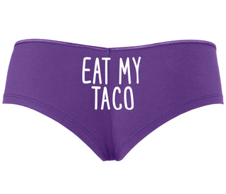 Eat My Taco - Taco Tuesday - Purple Boyshort
