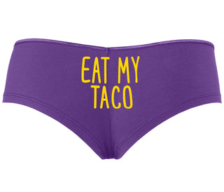 Eat My Taco - Taco Tuesday - Purple Boyshort