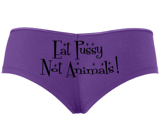 Eat Pussy Not Animals - Purple Boyshort