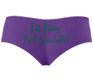 Eat Pussy Not Animals - Purple Boyshort