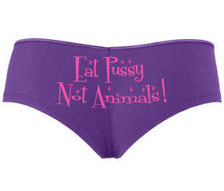 Eat Pussy Not Animals - Purple Boyshort