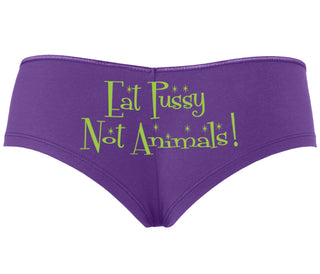 Eat Pussy Not Animals - Purple Boyshort