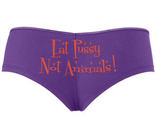 Eat Pussy Not Animals - Purple Boyshort