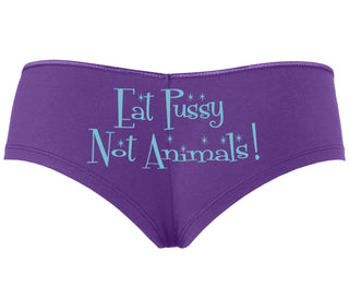 Eat Pussy Not Animals - Purple Boyshort