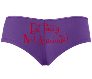 Eat Pussy Not Animals - Purple Boyshort