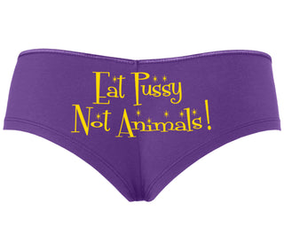 Eat Pussy Not Animals - Purple Boyshort