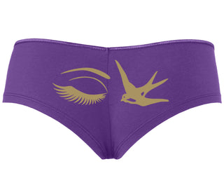 I Swallow - Eye Bird - Purple Boyshort