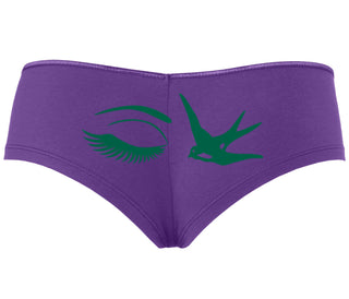I Swallow - Eye Bird - Purple Boyshort