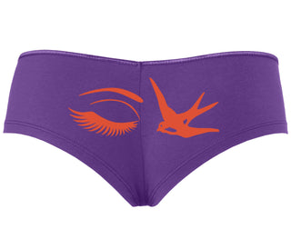 I Swallow - Eye Bird - Purple Boyshort