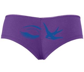 I Swallow - Eye Bird - Purple Boyshort