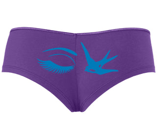 I Swallow - Eye Bird - Purple Boyshort