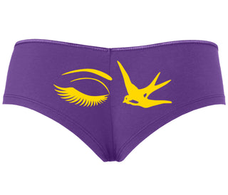 I Swallow - Eye Bird - Purple Boyshort