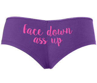 Face Down Ass Up - Purple Boyshort
