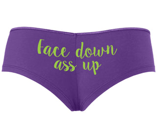 Face Down Ass Up - Purple Boyshort