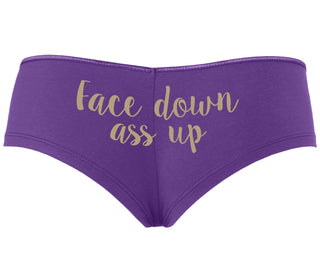 Face Down Ass Up - Purple Boyshort