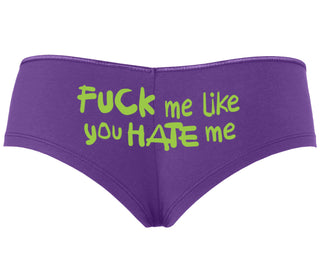 Fuck Me Like You Hate Me - Purple Boyshort