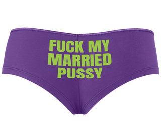 Fuck My Married Pussy - Purple Boyshort