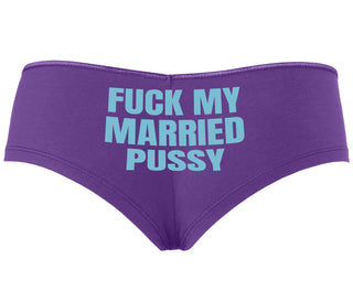 Fuck My Married Pussy - Purple Boyshort