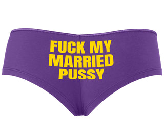 Fuck My Married Pussy - Purple Boyshort