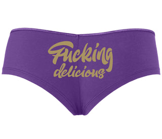 Fucking Delicious  - Purple Boyshort