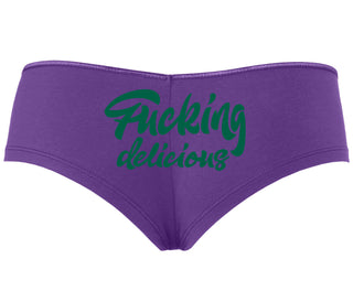 Fucking Delicious  - Purple Boyshort