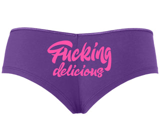 Fucking Delicious  - Purple Boyshort
