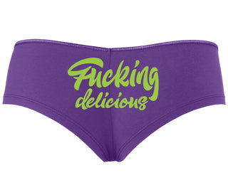 Fucking Delicious  - Purple Boyshort