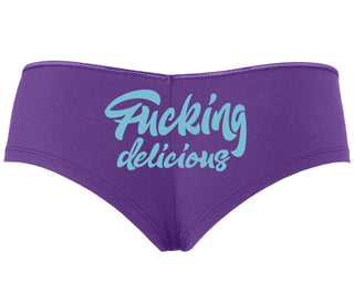 Fucking Delicious  - Purple Boyshort