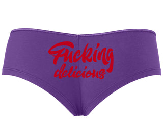 Fucking Delicious  - Purple Boyshort