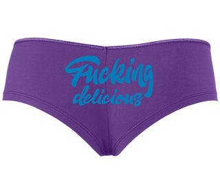 Fucking Delicious  - Purple Boyshort
