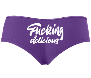 Fucking Delicious  - Purple Boyshort