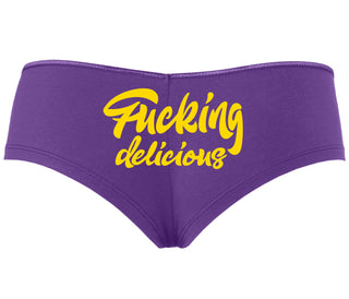 Fucking Delicious  - Purple Boyshort