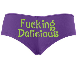 Fucking Delicious - Tasty - Purple Boyshort