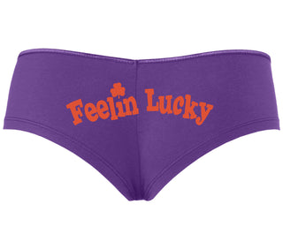 Feeling Lucky Shamrock - Purple Boyshort