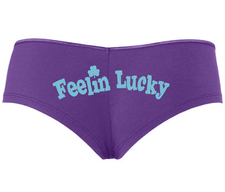 Feeling Lucky Shamrock - Purple Boyshort