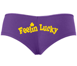 Feeling Lucky Shamrock - Purple Boyshort