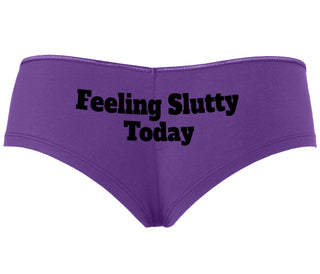 Feeling Slutty Today - Purple Boyshort