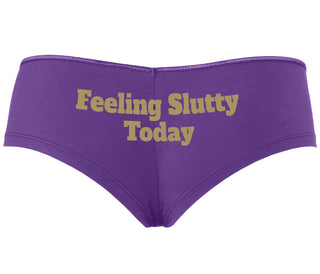 Feeling Slutty Today - Purple Boyshort