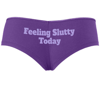 Feeling Slutty Today - Purple Boyshort