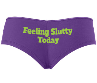 Feeling Slutty Today - Purple Boyshort