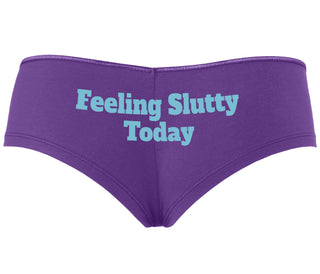 Feeling Slutty Today - Purple Boyshort