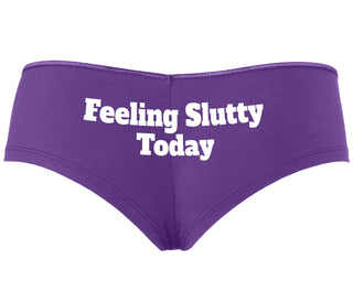 Feeling Slutty Today - Purple Boyshort