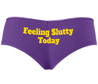 Feeling Slutty Today - Purple Boyshort