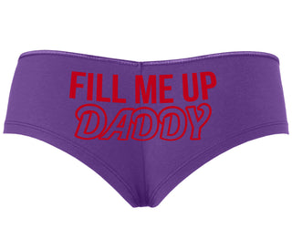 Fill Me Up Daddy - Purple Boyshort