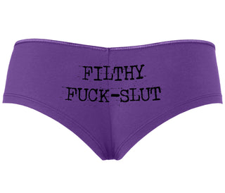 Filthy Fuck Slut - Purple Boyshort