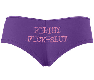 Filthy Fuck Slut - Purple Boyshort